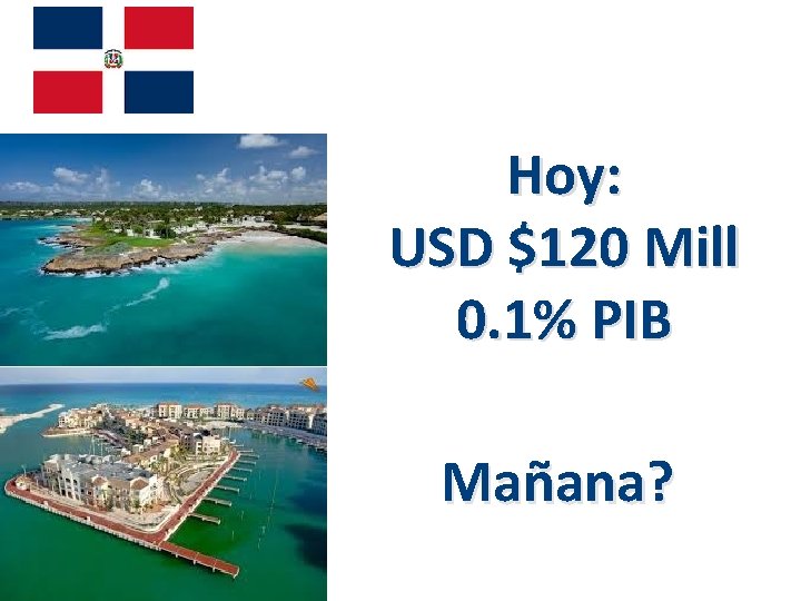 Hoy: USD $120 Mill 0. 1% PIB Mañana? 