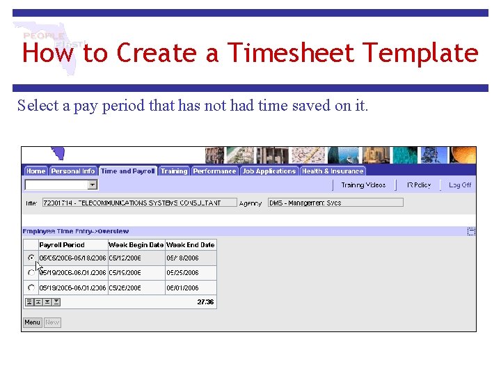How to Create a Timesheet Template Select a pay period that has not had How to Create a Timesheet Template Select a pay period that has not had