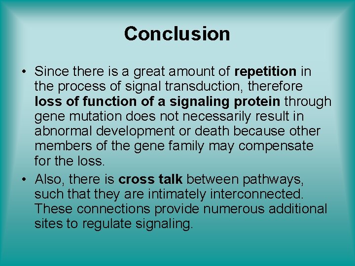 Conclusion • Since there is a great amount of repetition in the process of