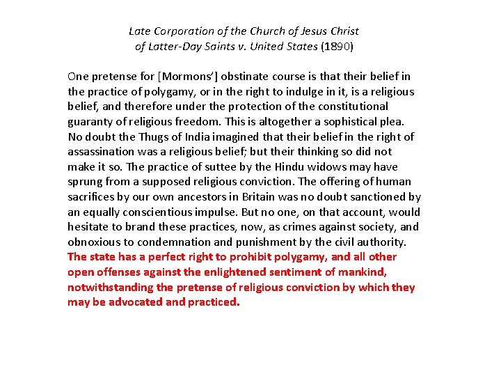 Late Corporation of the Church of Jesus Christ of Latter-Day Saints v. United States