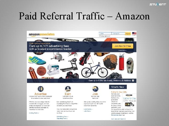 Paid Referral Traffic – Amazon 