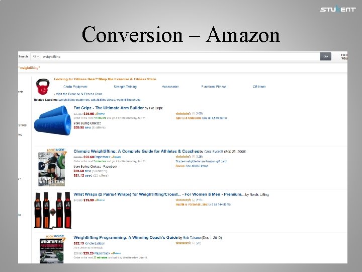 Conversion – Amazon 