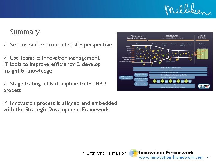 Summary ü See Innovation from a holistic perspective ü Use teams & Innovation Management