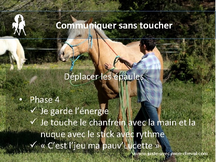 Communiquer sans toucher Déplacer les épaules • Phase 4 ü Je garde l’énergie ü