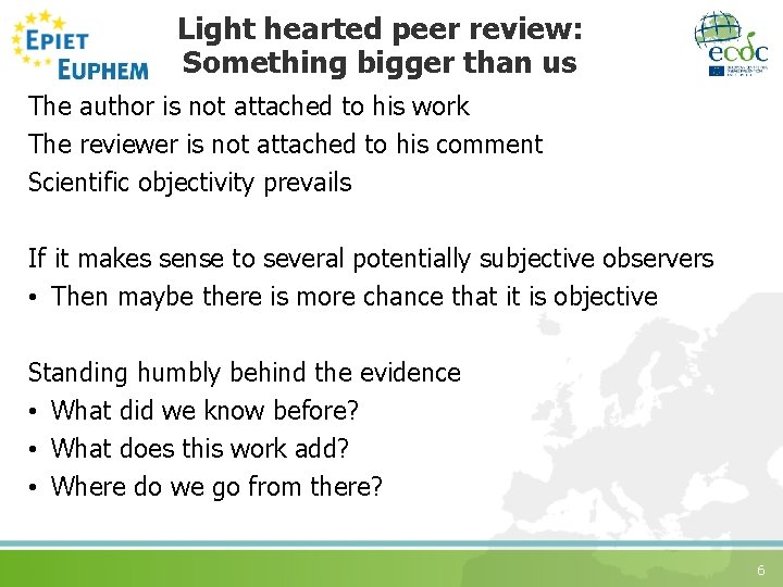 Light hearted peer review: Something bigger than us The author is not attached to