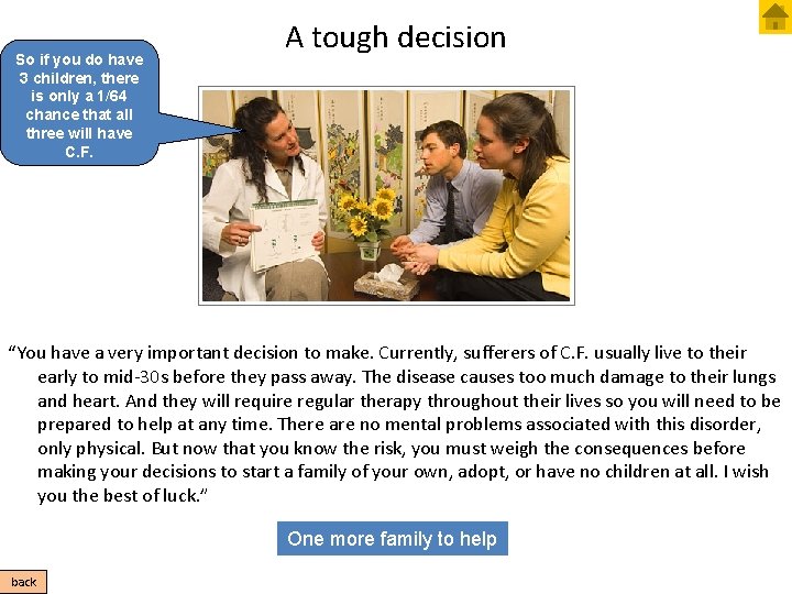 So if you do have 3 children, there is only a 1/64 chance that