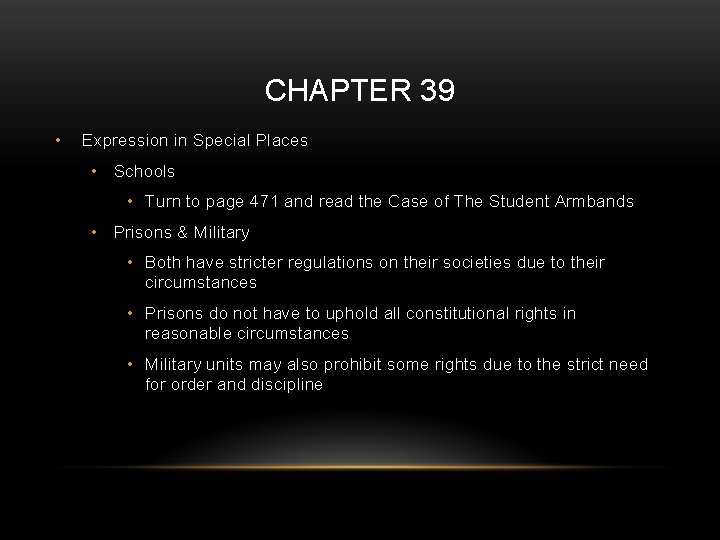 CHAPTER 39 • Expression in Special Places • Schools • Turn to page 471