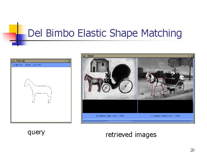 Del Bimbo Elastic Shape Matching query retrieved images 20 