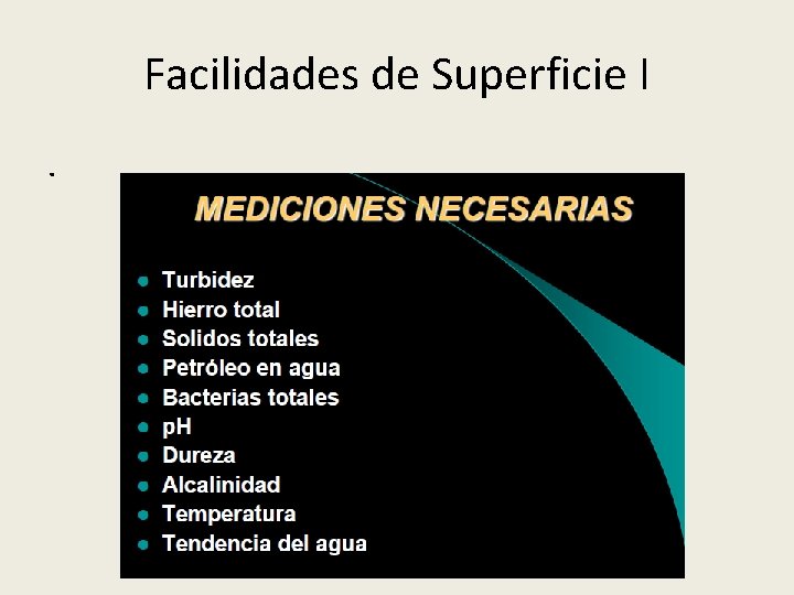 Facilidades de Superficie I. 
