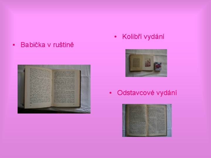  • Kolibří vydání • Babička v ruštině • Odstavcové vydání 