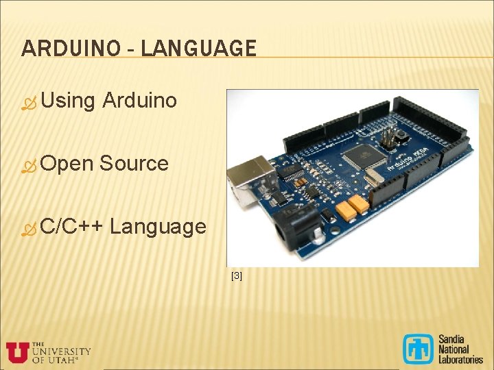 ARDUINO - LANGUAGE Using Arduino Open Source C/C++ Language [3] 