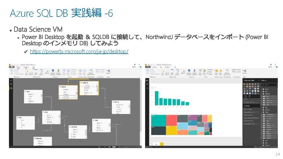 Azure SQL DB 実践編 -6 https: //powerbi. microsoft. com/ja-jp/desktop/ 14 Azure SQL DB 実践編 -6 https: //powerbi. microsoft. com/ja-jp/desktop/ 14
