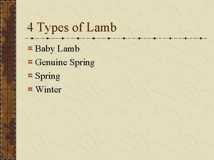 4 Types of Lamb Baby Lamb Genuine Spring Winter 