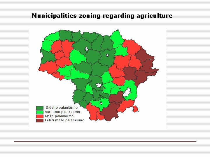 Municipalities zoning regarding agriculture 