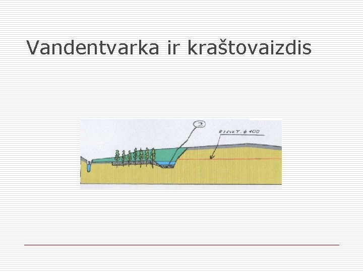 Vandentvarka ir kraštovaizdis 