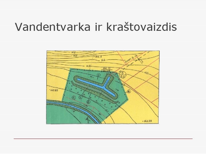 Vandentvarka ir kraštovaizdis 