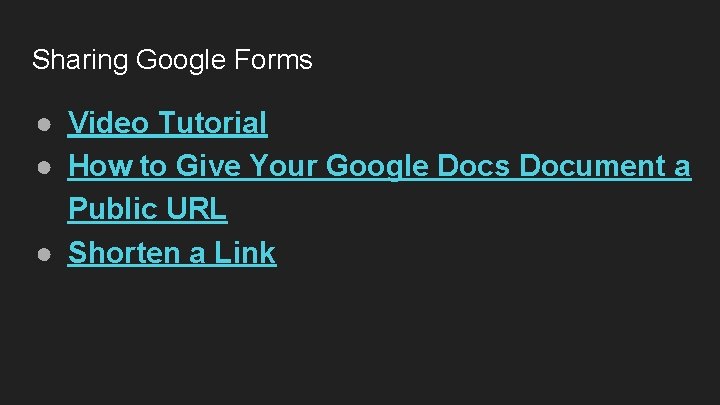 Sharing Google Forms ● Video Tutorial ● How to Give Your Google Docs Document