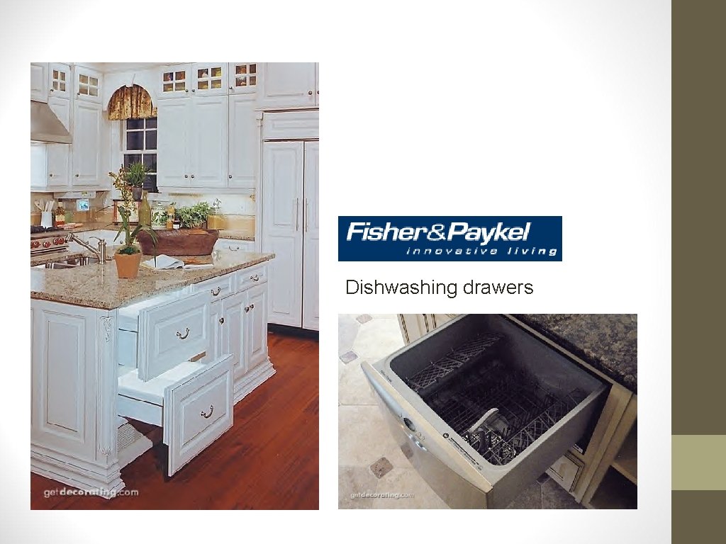 Dishwashing drawers 