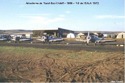 Aérodrome de Tiaret-Bou Chékif – 1959 – T-6 de l’EALA 13/72 (Alain Paumier) 