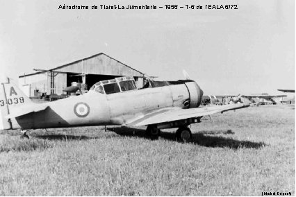 Aérodrome de Tiaret-La Jumenterie – 1956 – T-6 de l’EALA 6/72 (Michel Dupont) 