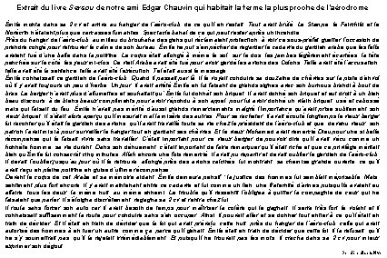 Extrait du livre Sersou de notre ami Edgar Chauvin qui habitait la ferme la