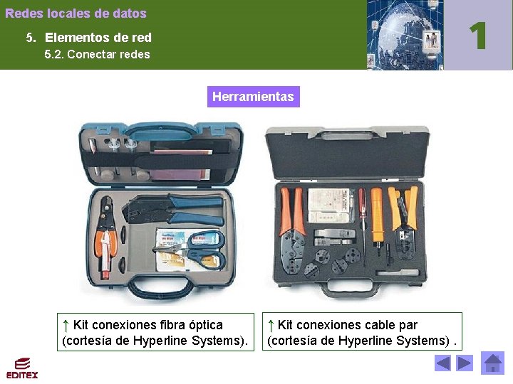 Redes locales de datos 5. Elementos de red 5. 2. Conectar redes Herramientas ↑