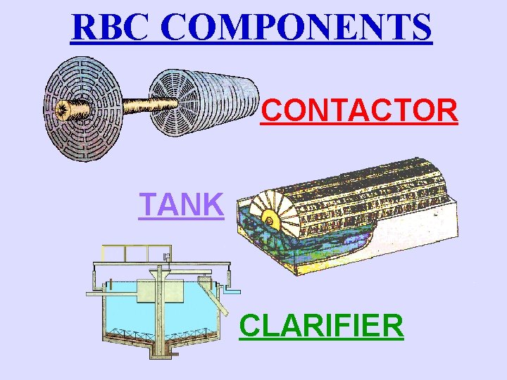 RBC COMPONENTS CONTACTOR TANK CLARIFIER 