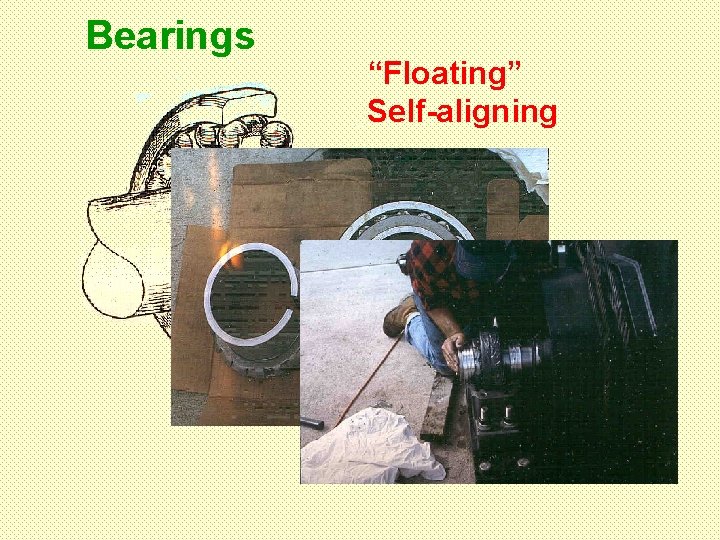 Bearings “Floating” Self-aligning 