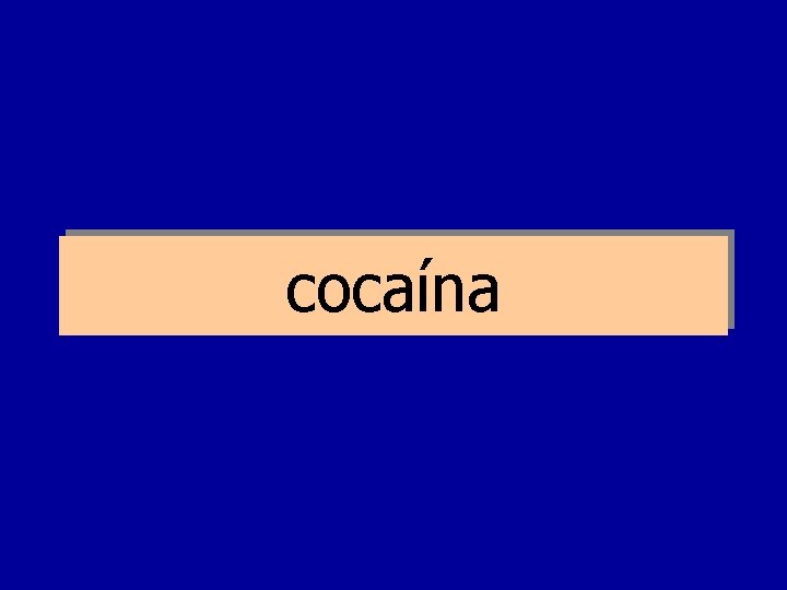 cocaína 