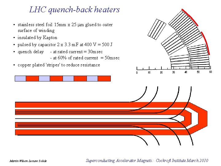 LHC quench-back heaters • stainless steel foil 15 mm x 25 mm glued to