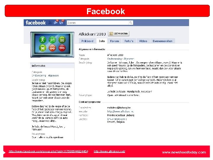 Facebook http: //www. facebook. com/group. php? gid=117586544924454 http: //www. afkicken. net/ 