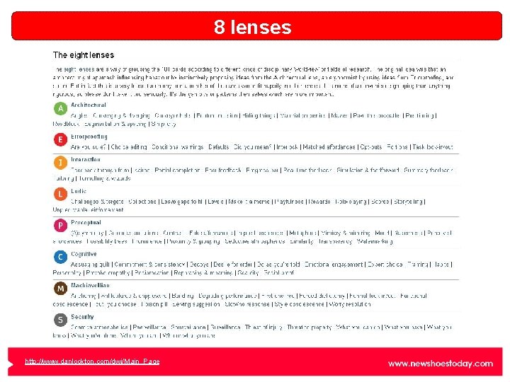 8 lenses http: //www. danlockton. com/dwi/Main_Page 