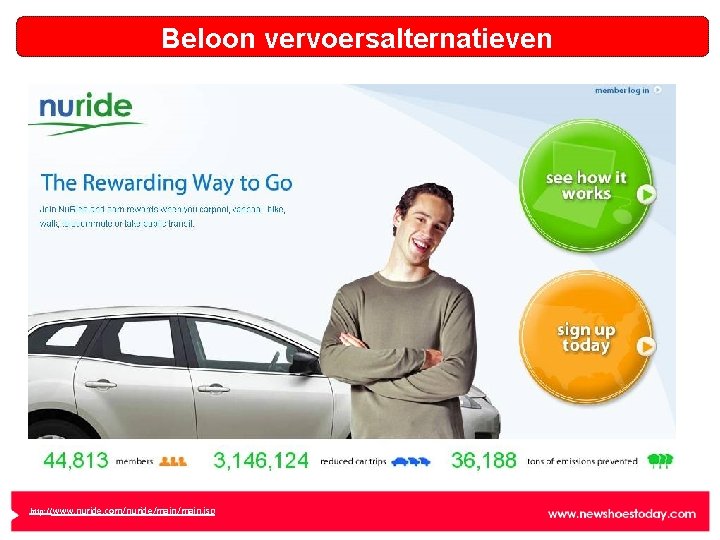 Beloon vervoersalternatieven http: //www. nuride. com/nuride/main. jsp 