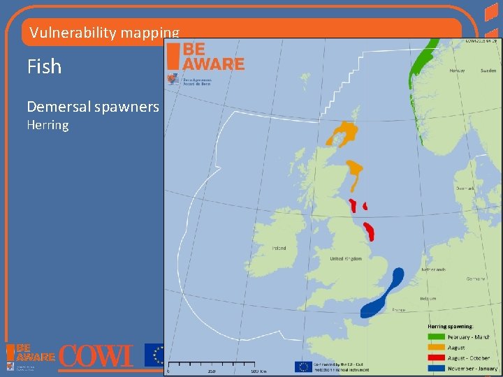 Vulnerability mapping Fish Demersal spawners Herring 