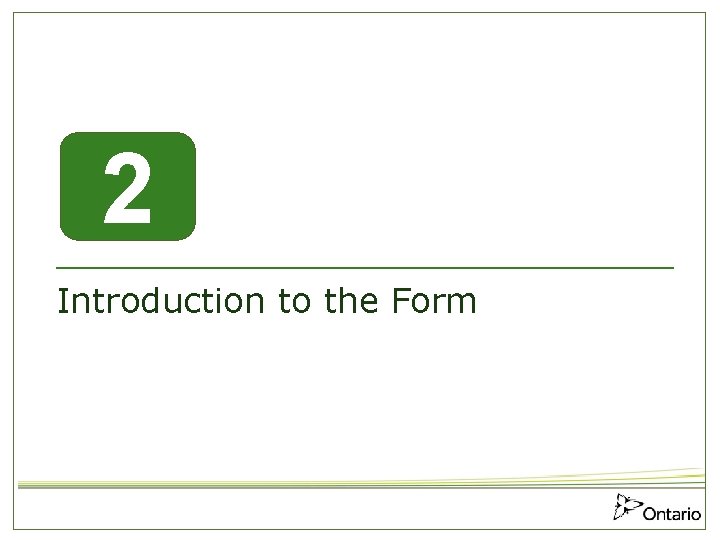 2 ______________ Introduction to the Form 