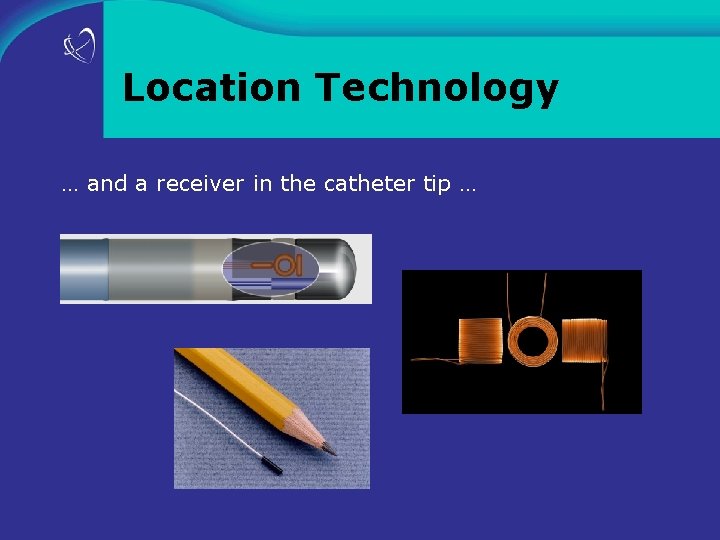 Location Technology … and a receiver in the catheter tip … 