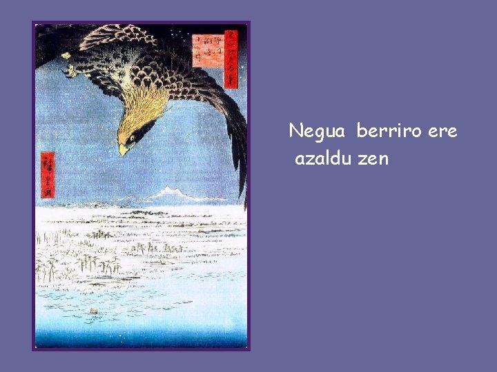 Negua berriro ere azaldu zen 