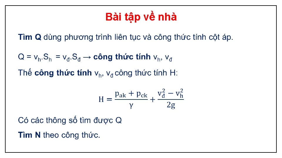 Bài tập về nhà 