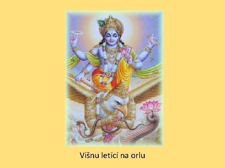 Višnu letící na orlu 