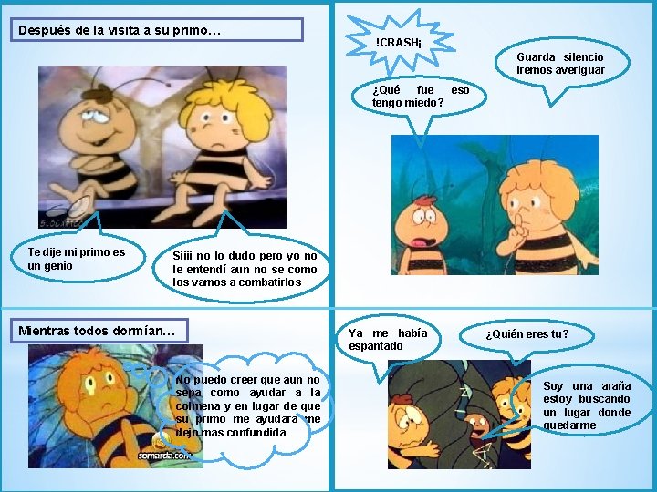 Después de la visita a su primo… !CRASH¡ Guarda silencio iremos averiguar ¿Qué fue