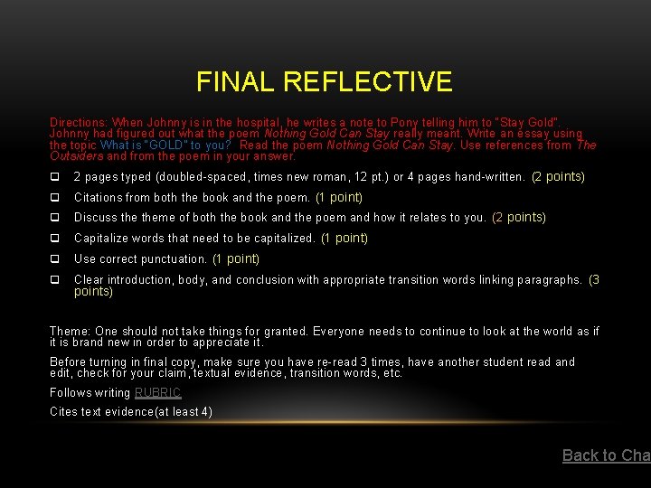FINAL REFLECTIVE Directions: When Johnny is in the hospital, he writes a note to FINAL REFLECTIVE Directions: When Johnny is in the hospital, he writes a note to