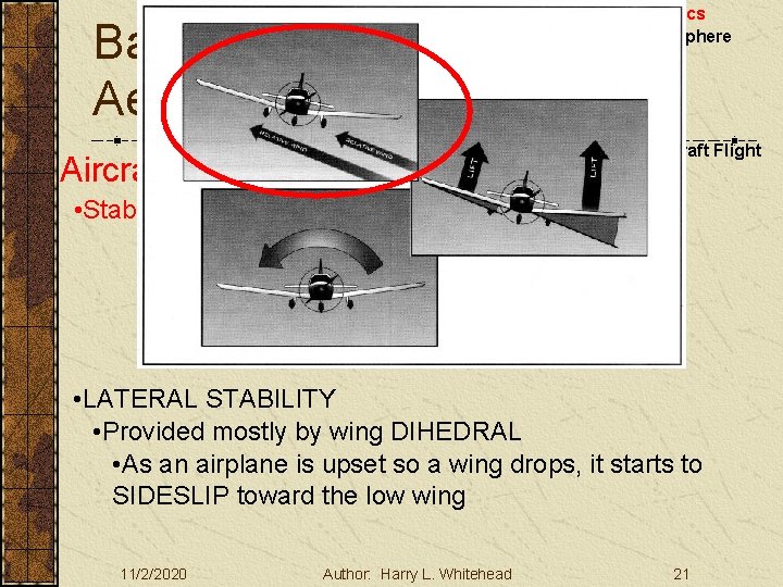 Basic Aerodynamics Aircraft Stability III. Basic Aerodynamics A. The Atmosphere B. Physics C. The