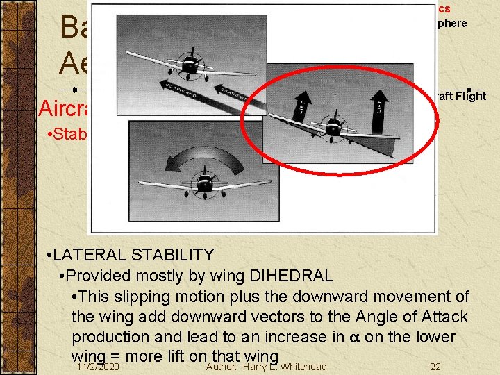 Basic Aerodynamics Aircraft Stability III. Basic Aerodynamics A. The Atmosphere B. Physics C. The