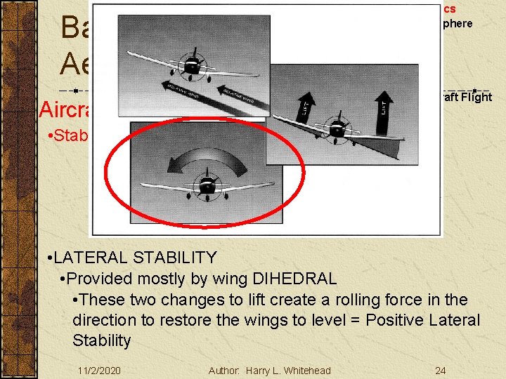 Basic Aerodynamics Aircraft Stability III. Basic Aerodynamics A. The Atmosphere B. Physics C. The