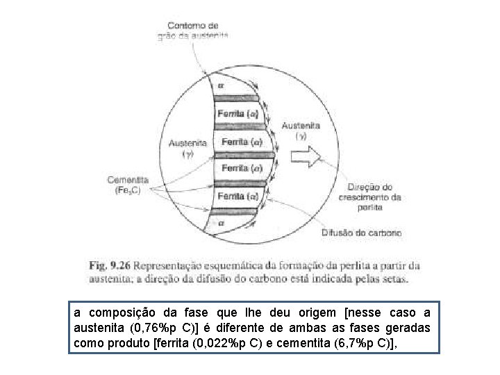 a composição da fase que lhe deu origem [nesse caso a austenita (0, 76%p