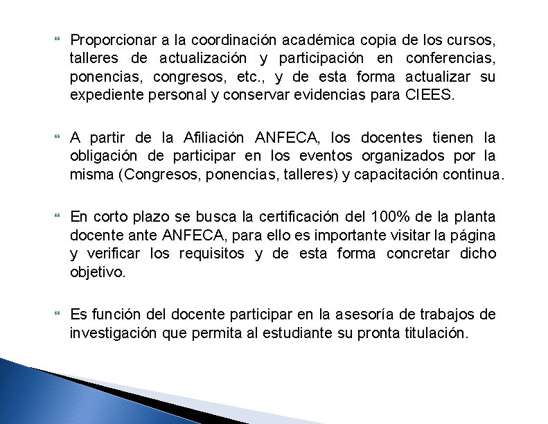  Proporcionar a la coordinación académica copia de los cursos, talleres de actualización y