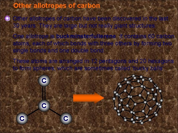 Other allotropes of carbon have been discovered in the last 30 years. They are