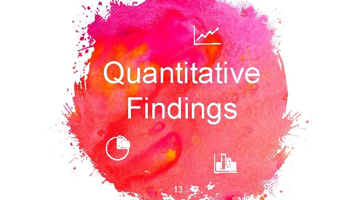 Quantitative Findings 13 