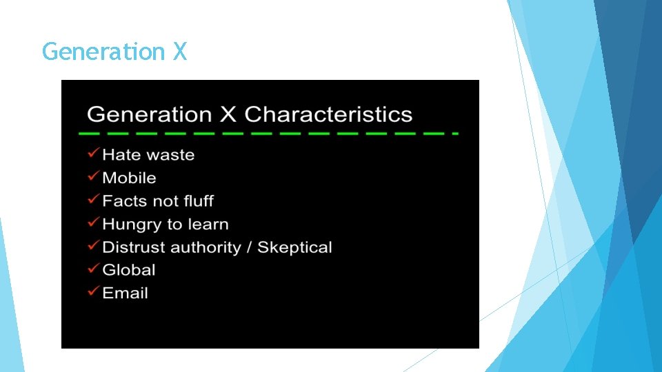 Generation X Generation X