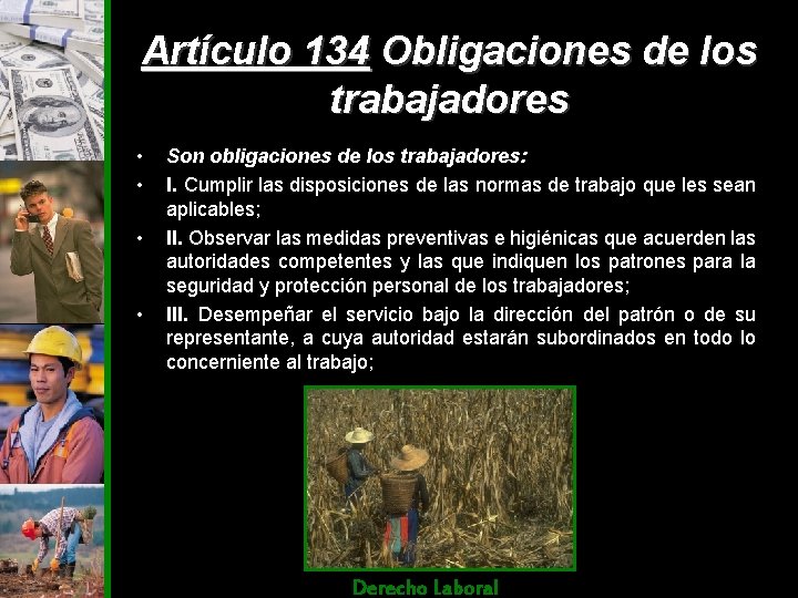 Obligaciones de los Patrones y de los Trabajadores
